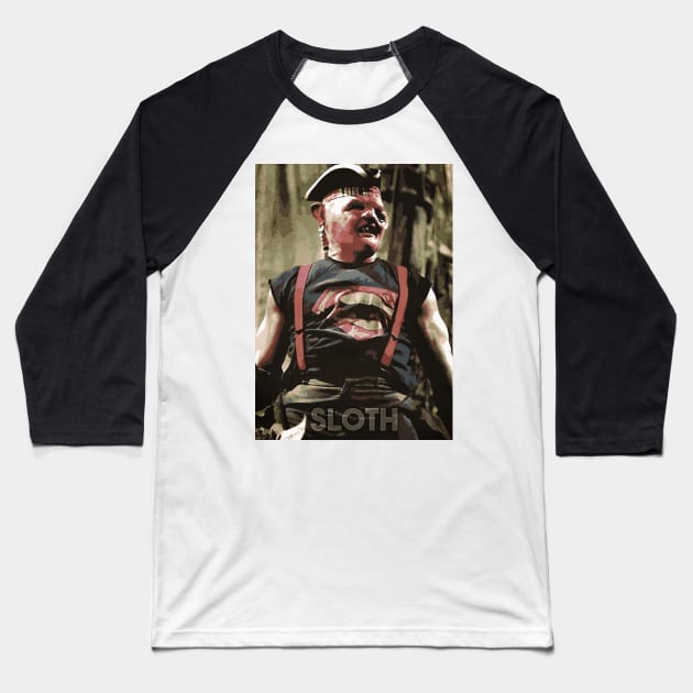 Sloth from Goonies Baseball T-Shirt by Durro